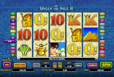 Online Pokie Queen of the Nile